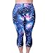 ZERDOCEAN Women's Plus Size Lightweight Printed Capri Leggings style-045 3X