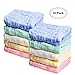 Kyapoo Baby Muslin Washcloths and Towels Natural Organic Cotton Baby Wipes Soft Newborn Baby Face Towel Baby Shower Gift 10 Pack