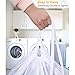 Hanging Laundry Hamper with 3 Detachable Bags, Easily Turn into Easy-to-Carry Laundry Sack, Over-The-Door Steel Hook Included (17.7” x 43”)