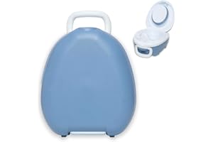 My Carry Potty - Blue Pastel Travel Potty, Award-Winning Portable Toddler Toilet Seat for Kids to Take Everywhere