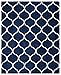 SAFAVIEH Area Rug 8x10 - Hudson Shag Collection - Large - Navy & Ivory, Trellis Pattern, Non-Shedding & Easy Cleaning, Ultra Plush Thick Pile, Ideal for Living Room, Bedroom, Dining Space (SGH280C)
