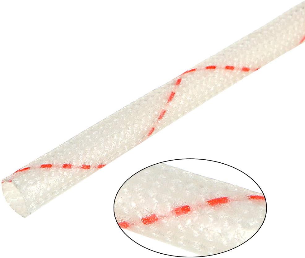 sourcing map 5pcs Fiberglass Heat Shield Sleeve 3mm(1/8-inch) ID x 2.99ft Adjustable PVC Silicone Fiberglass Sleeve Pipe - Image 4