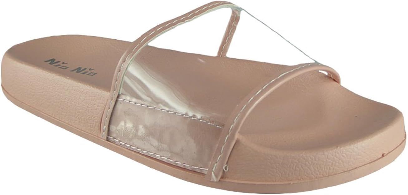 clear womens slides