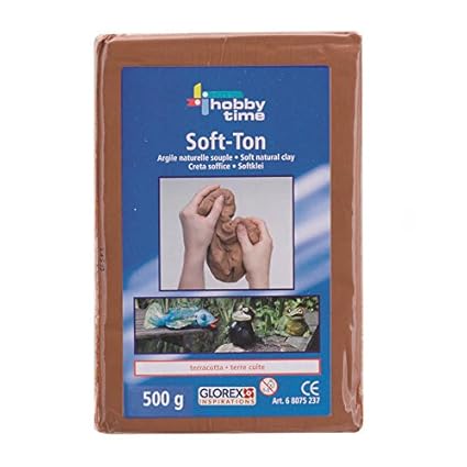 NEU Glorex Hobby Time Soft-Ton, 500g, terracotta