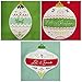 DII Christmas Kitchen Towels Decorative Embellished Cotton Dish Towel Set, 18x28, Holiday Ornaments, 3 Count