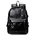 Backpack For Women Men Trendy PU Leather School College Bookbag USB Charging Port Laptop Computer Soft Leather Backpack Women Men Travel Backpack