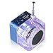 TOMTOP Mini Digital Portable Music MP3/4 Player Micro SD/TF USB Disk Speaker FM Radio (Blue)