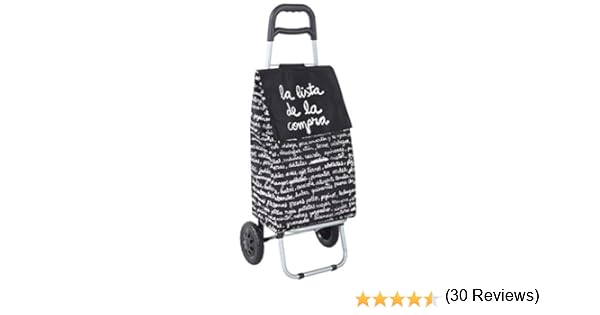 Laroom Carro Compra, Metal, Negro: Amazon.es: Hogar