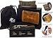 Beard Brush and Beard Comb Set - Genuine Sandalwood and Boar Bristle Beard Grooming Kit + 3-IN-1 Utility Mustache Comb Care by The Beard Brave