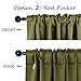 NICETOWN Living Room Blackout Draperies Curtains for Christmas Decorations, (Olive Green Color) W52 x L84, 2 Pieces, Room Darkening Window Blackout Drape Panels