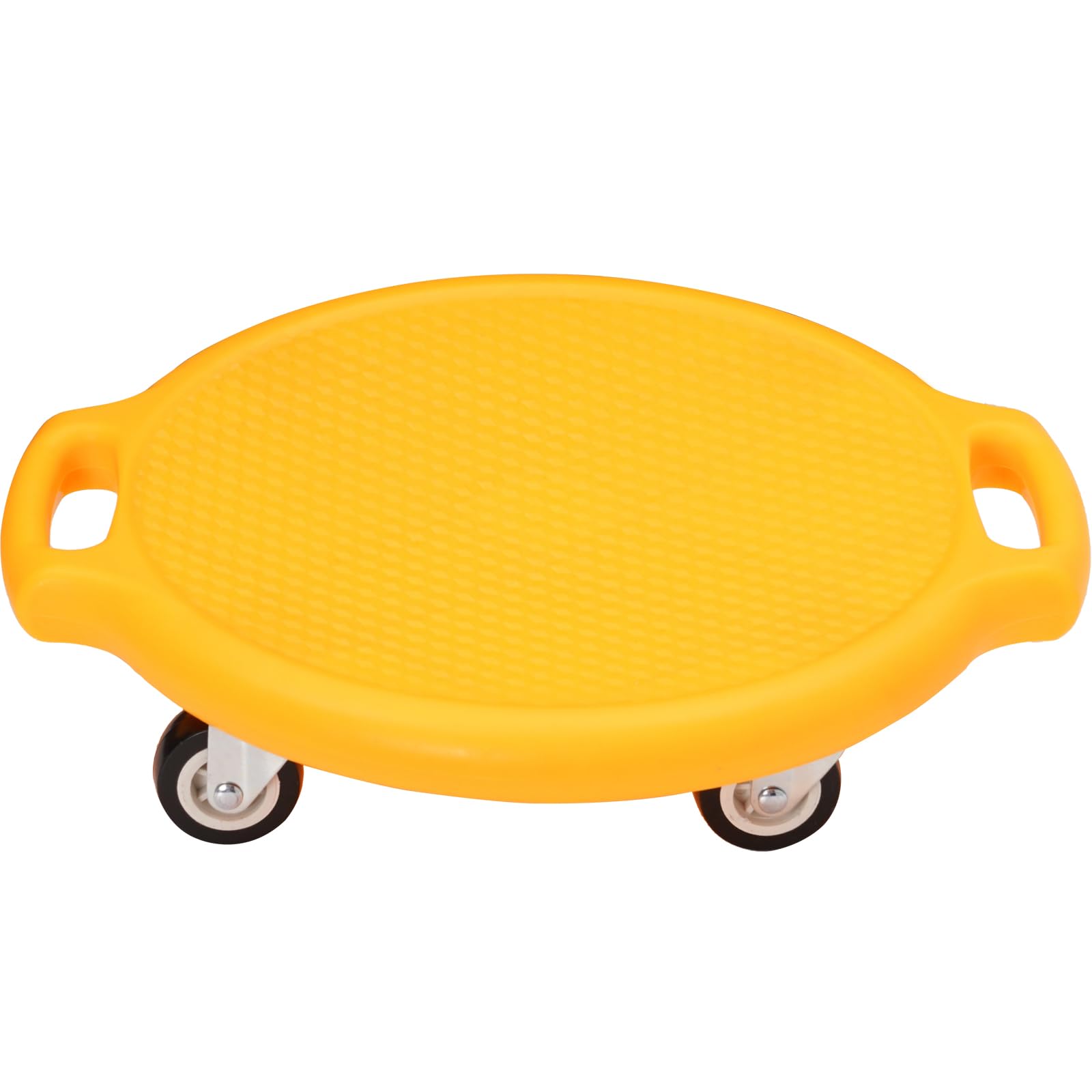 Kids Scooter Board Standard Scooter Board with Handles Sitting Scooters Boards Swivel Casters Round Plastic Surfer Sports Scooters for Kid Physical Education Home Indoor Outdoor Activities Use 3+