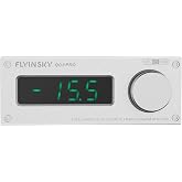 Q03 PRO HiFi Stereo Preamplifier 110V Remote Control Preamp (Silver) | Q03 PRO 110V Stereo Audio Preamplifier Featuring Silver Aluminum Chassis, Multi-Source Inputs &amp; Remote Control