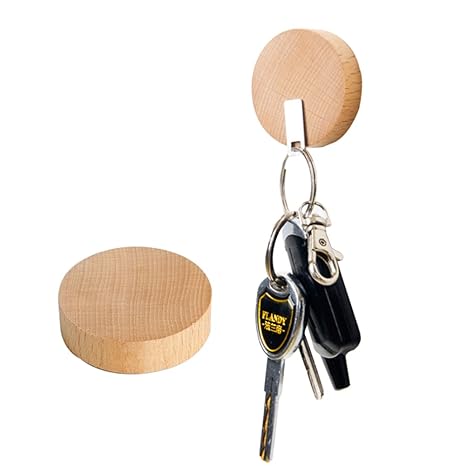 Zmmyr - Llavero magnético de madera con ganchos para llaves ...