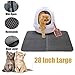 CLORIS Large EVA Cat Litter Mat, 28 in Litter Trapping Mat Litter Locker cat mat, Cat Litter Box Mat Scatter Control,Dual Layer Honeycomb Design, Washable Waterproof (cat Litter mat)