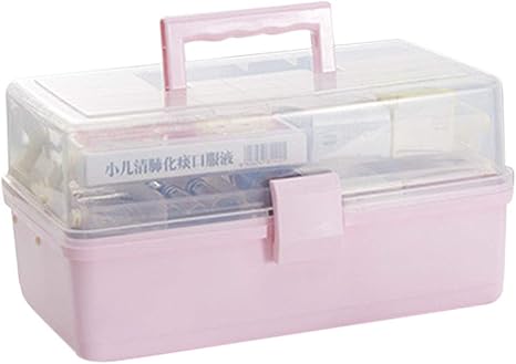 Colicor Medicine Cabinet 3 Layer Household Portable Medicine Box First Aid Kit 34 X 18 X 17 5cm Amazon Co Uk Health Personal Care