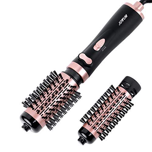 JOYYUM 1000W 2in1 Hot Air Spin Brush Dryer for Styling, Smoothing and