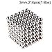 3mm Magnetic Fidget Blocks Ball, EVERMARKET Magnetic Sculpture Toy for Intelligence Development, a Great Toy for Office, Home, and Everywhere - with a Metal Gift Box (216 pcs,1 Box)