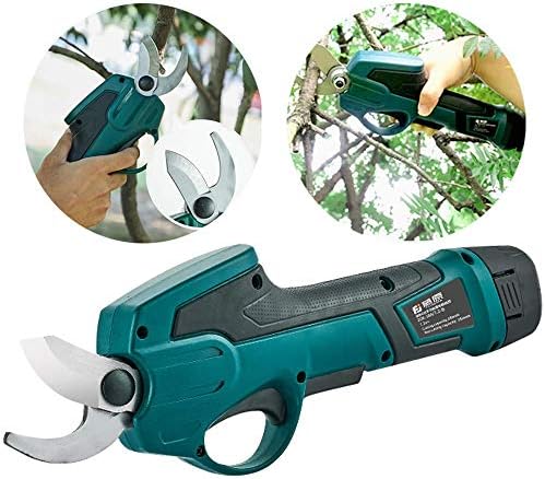 RJHY Fruit Tree Electric Pruning Scissors Wireless Charging Scissors, Garden, Fruit Trees, Gardening,Short