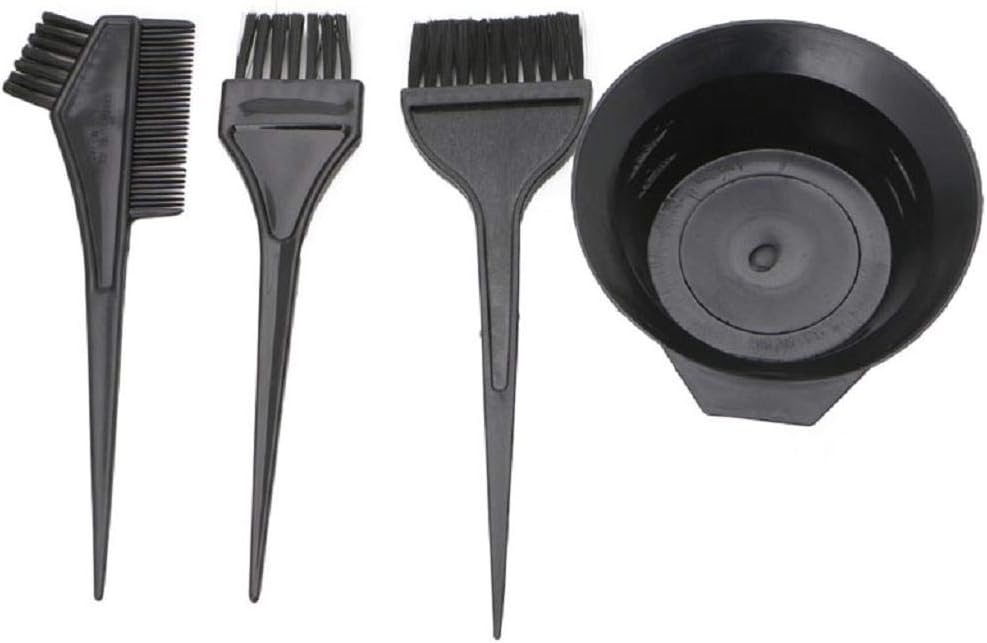 XANGLO 4 Pcs Hairdressing Brushes Bowl Hair Color Dye Tint Tool Set Kit Combo Salon