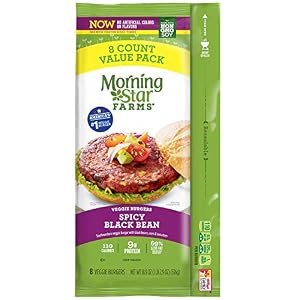 Image of Morningstar Farms Spicy Black Bean Burger Value Pack, 18.9 oz (frozen)