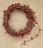 Red Single Pip Berry Garland Country Primitive Floral Craft Chirstmas