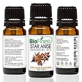 BioFinest Star Anise Oil - 100% Pure Star Anise Essential Oil - Ease Cough, Flu, Asthma, Menstrual Pain- Premium Quality - Therapeutic Grade - Best For Aromatherapy - FREE E-Book (10ml)