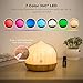 500mL Diffusers for Essential Oils, TaoTronics Diffuser with Remote Control Up to 20 ft, Wood Grain Base, Cool Mist Humidifier for Kids, Dual Mist Mode, 14 Colors Lighting & Waterless Shut-Off