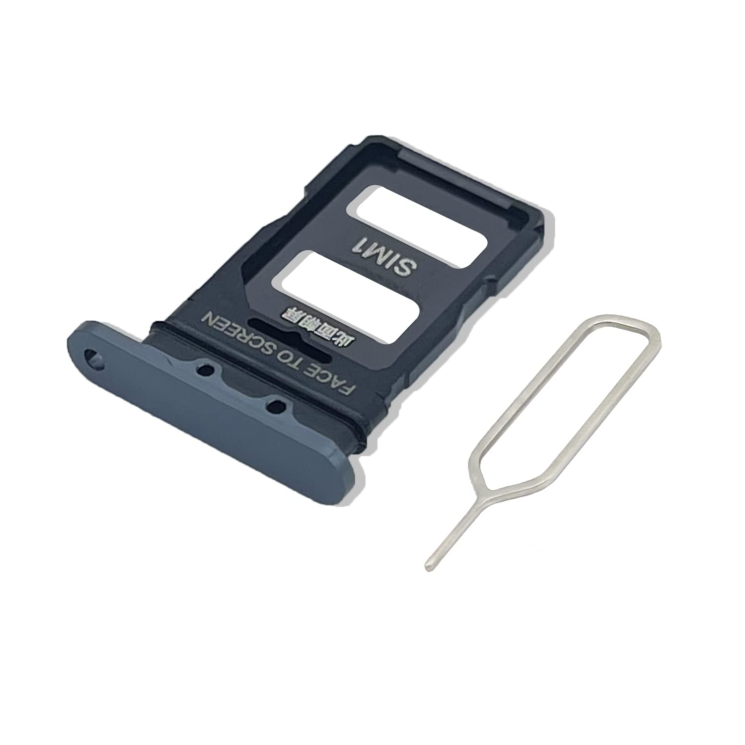 Eonpam Original DUAL SIM Card Slot Tray Holder Replacement for (Xiaomi Mi 11) Incl SIM Pin (Black)