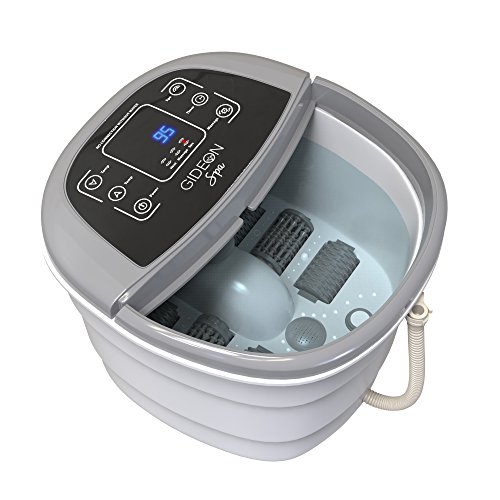 Gideon Luxury Foot Spa Bath Massager with Heat 4 Bubbling Water Jets