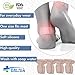 Premium Heel Cushion Pads 8 PCS - Self-Adhesive Shoe Insoles - Soft Gel Shoe Inserts - Blister and Callus Prevention and Protection Heel Pain Relief for Men and Women (Beige)