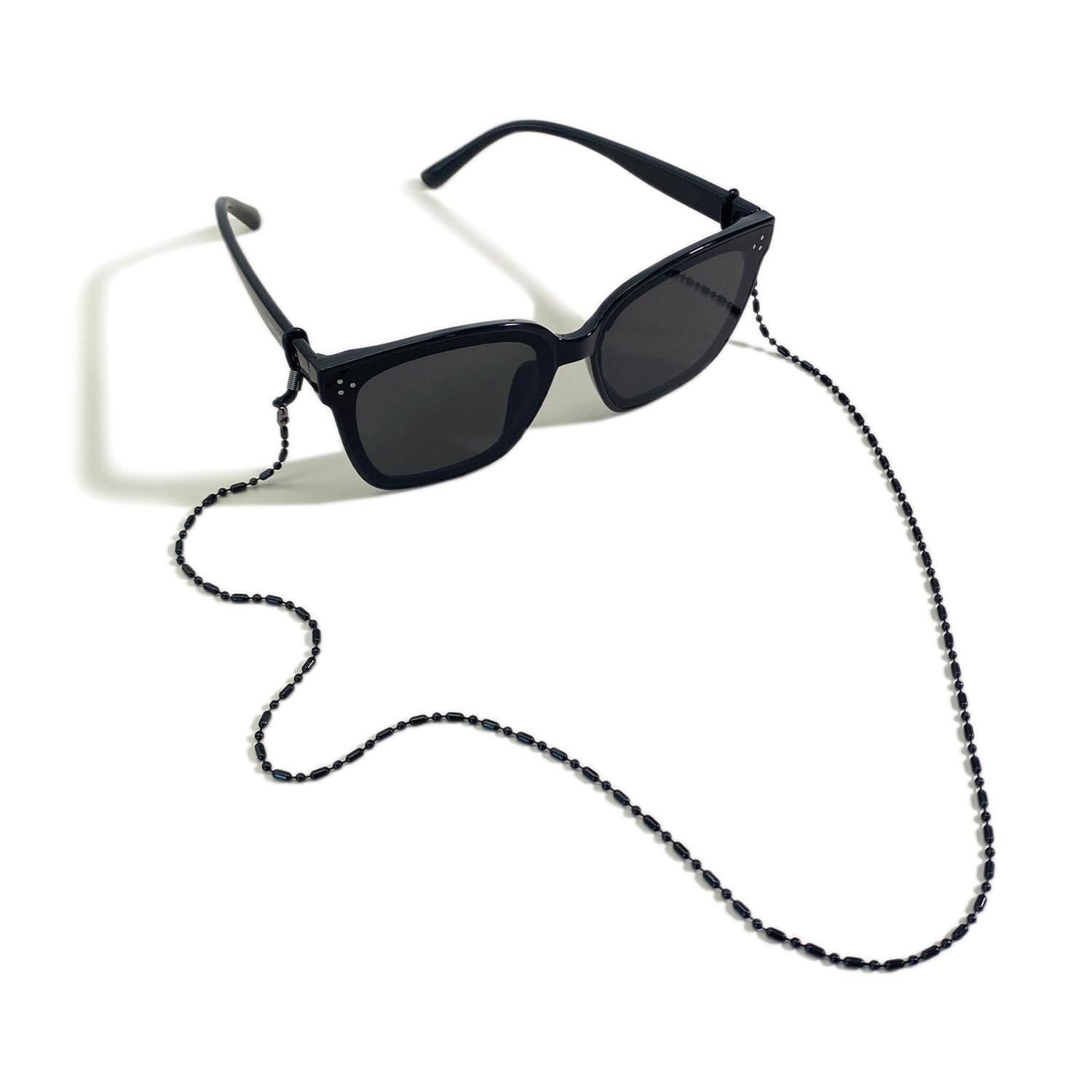 Photo 1 of DECKER Stylish Eyeglass Chain glasses strap eyewear retainer Reading glass Necklace Lanyard (Black)