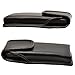 Turtleback Belt Case Made for Samsung Galaxy S5 Fits w/OB Defender or Bulky Cases, Black Vertical Holster Leather Pouch with Heavy Duty Rotating Ratcheting Belt Clip