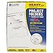 Project Folders, Jacket, Letter, Poly, Clear, 25/Box, Sold as 25 Each