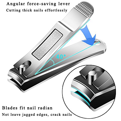 SHEEN Large Nail Clippers for Toenails Sharp Nail Cutter made of Stainless steel
