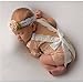 Infant Props BQUBO Soft Newborn Baby Photography Romper Fashion Lace Playsuit White and Black Clothes (Beige)