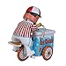 MagiDeal Iron Sheet Wind-Up Ice Cream Trolly Vendor Clockwork Tin Toy