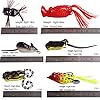 Sougayilang-Topwater-Frog-Rat-Soft-Swim-Crankbait-Fishing-Lures-with-Plastic-Box-Pack-of-6pcs