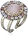 Sorrelli Circular Crystal Adjustable Ring