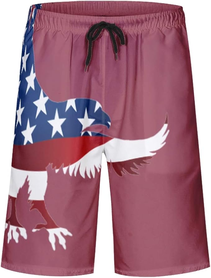 Xjj8 Strandhose Bedruckt Mit Usa Flagge Lockere Shorts Kurze Hose Mit Taschen Fur Herren Amazon De Bekleidung