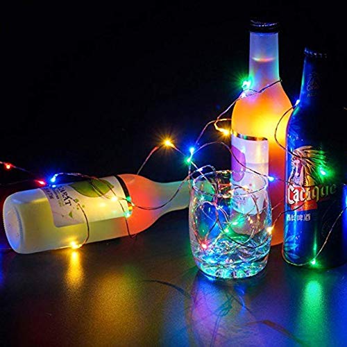 Solar Mason Jar Lid Lights LED String Lights Modes Outdoor Solar Fairy Lighting Waterproof Decorative Lights for Patio/Parties (Colorful)
