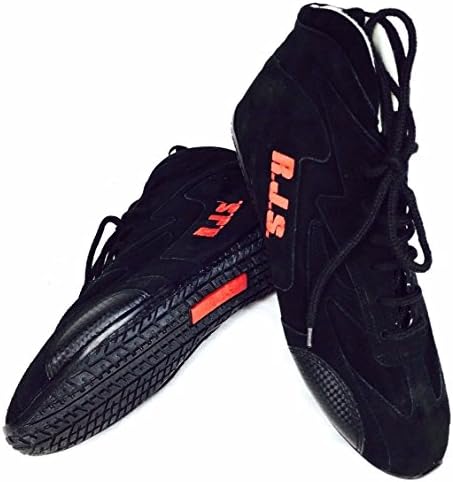 RJS SFI 3.3/5 Racing Driving Shoes Black Mens Size 6 / Womens 8