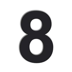 QT Modern House Number - EXTRA LARGE 10 Inch BLACK