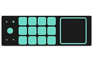 JOUÉ Drum Pad Accessory for J-Play MIDI controller - 12 Drum Pads and Effect Zone, Dedicated Musical App Included, Plug & Play Music instrument Water Edition