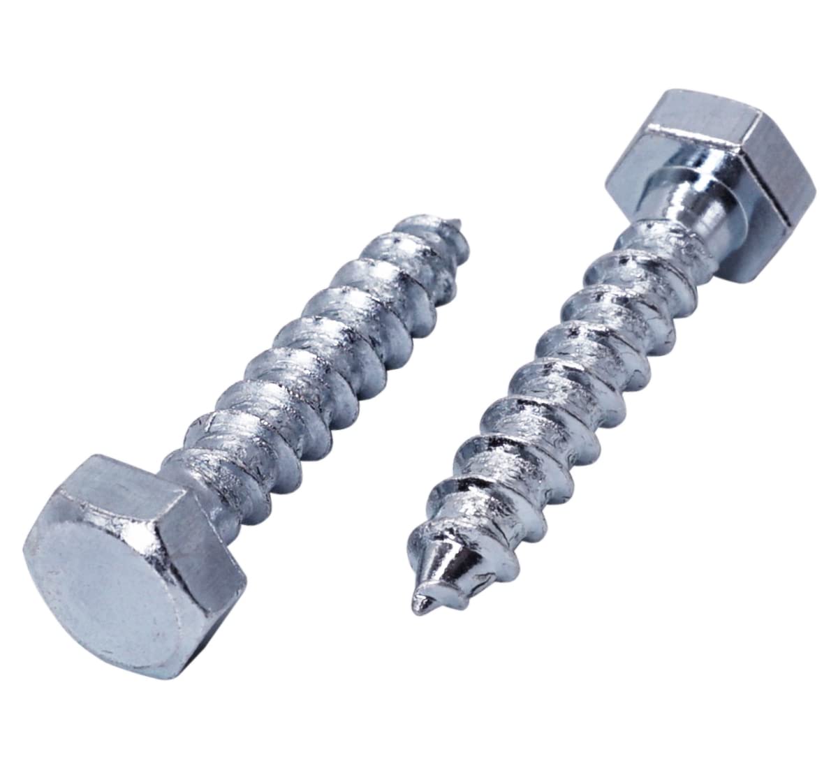 (Pack of 20 pcs) DIN 571 Zinc Plated Steel Hexagon Wood Screws M8 x 40 mm, Hex Screw, Lag Bolts, Hex Head, Coach Screws (20, M8 x 40 mm)