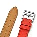 valkit Compatible with Apple Watch Band 38mm 40mm 42mm 44mm, Double Tour Replacement Genuine Leather Strap Women Men Wristband for Apple Watch Series SE/6/5/4/3/2/1,Red