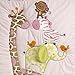 Carter's Jungle Collection 7-Piece Nursery Crib Bedding Set, Pink/Lime/Brown/Tan