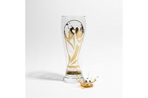 WAGON INTERNATIONAL Official FIFA World Cup 2026 Edition -11oz Trophy Beer Glass​ - A Historic, Once-in-a-Lifetime Collector’s Item - Durable & Elegant, its Perfect for Everyday Enjoyment of Your Favorite Beers ​