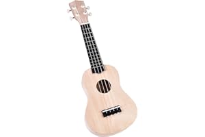 Ukulele DIY Instrument Kit, 21inch Basswood 4 String Ukelele Instrument Accessory, Lightweight Safe Wearable Suitable for Bon