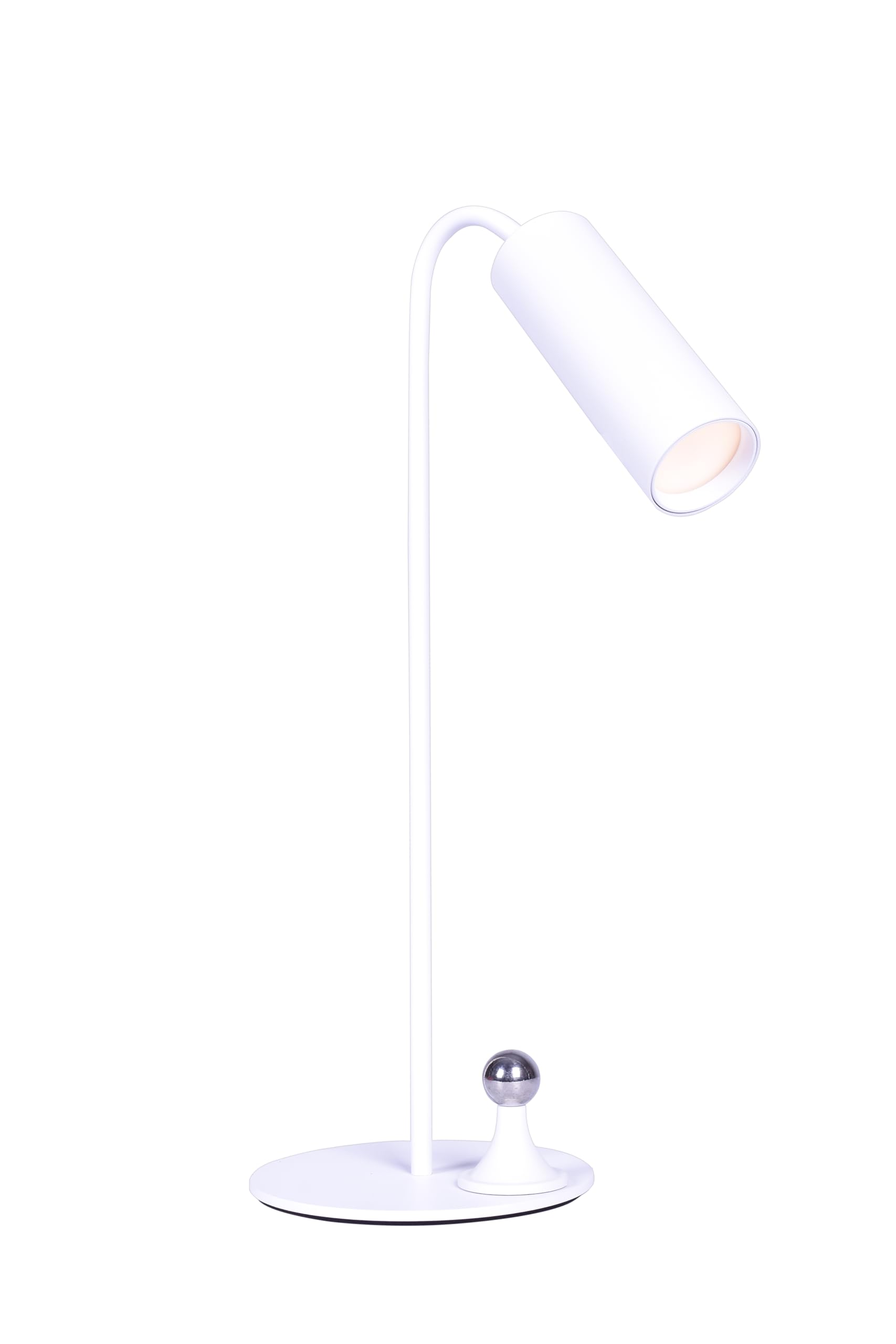 TEKLED® Detachable LED Desk Lamp | 3 CCT Stepless Dimmable with Minimalist Design | 1W 120LM Touch Switch with 3 Color Levels | Eye Protection for Bedside Reading, Office Work, Students - Flat White