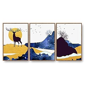 SIGNFORD 3 Piece Framed Canvas Home Artwork Decoration...